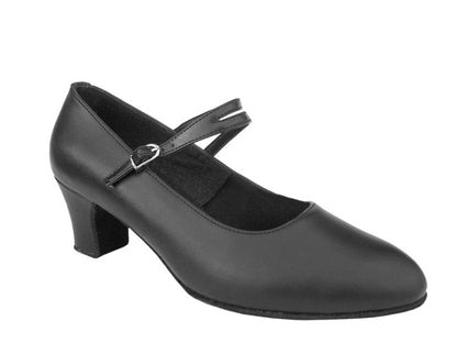 S9119 Black Leather with 2&quot; Slim heel in the photo