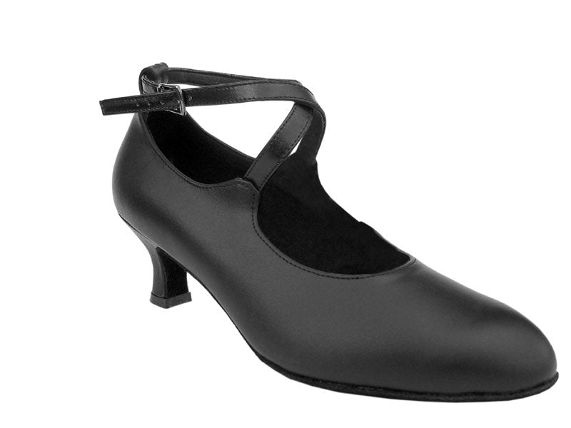 S9120 Black Leather with 2&quot; Slim heel in the photo