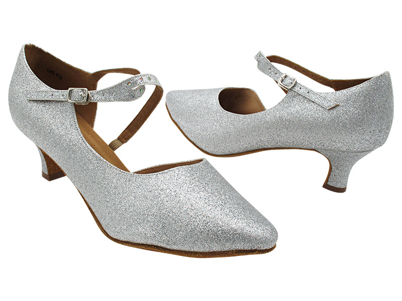 S9122 10 Silver Stardust with 2&quot; Slim Heel (MTXZ) in the photo