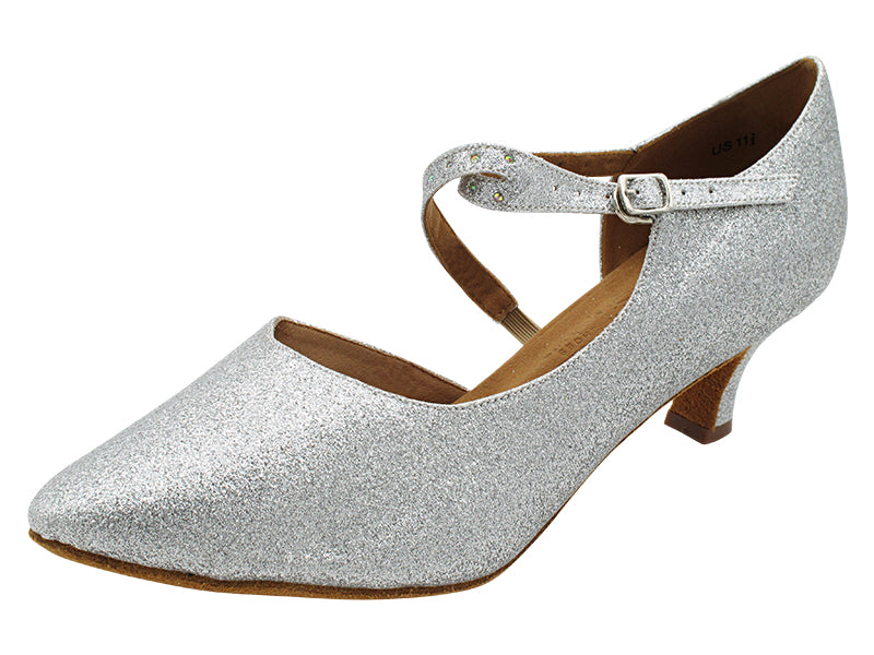 S9122 10 Silver Stardust with 2&quot; Slim Heel (MTXZ) in the photo