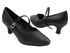 S9138 Black Satin with 2" Slim Heel in the photo