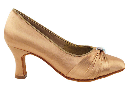 S9169 Tan Satin with 2.5&quot; Heel in the photo