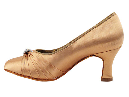 S9169 Tan Satin with 2.5&quot; Heel in the photo