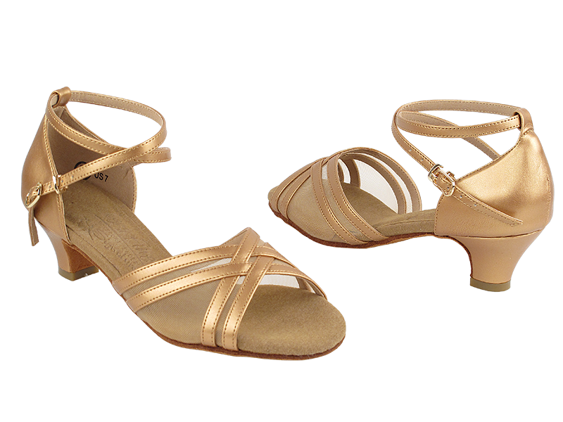 S9204 Copper Nude with 1.2&quot; Cuban Heel in the photo