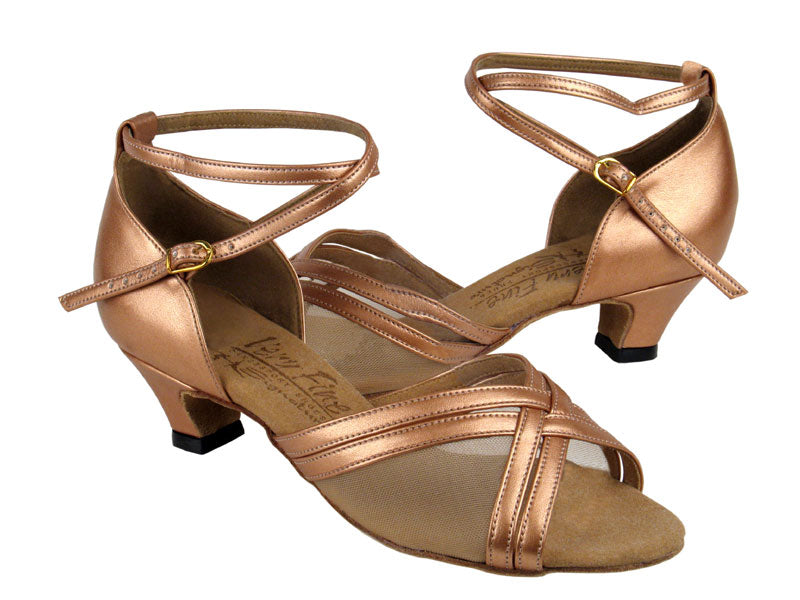 S9204 Copper Nude Leather with 1.2&quot; cuban heel in the photo