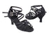 S9206 154 Black Satin_S1003CC Back_Double X Straps with 2.5" Heel (2040) in the photo