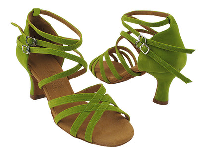 S9206 247 Green Velvet with 2.5&quot; Spool Heel (PG) in the photo