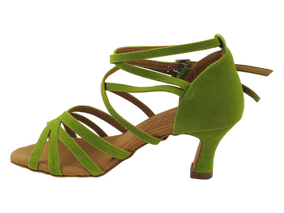 S9206 247 Green Velvet with 2.5&quot; Spool Heel (PG) in the photo