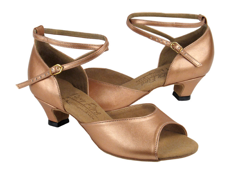 S9220 Copper Nude Leather with 1.2&quot; cuban heel in the photo