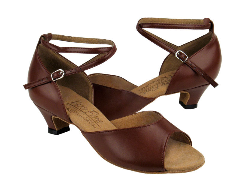 S9220 Dark Tan Leather with 1.2&quot; cuban heel in the photo