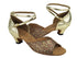 S9220 Leopard Glitter & Gold Leather with 1.2" cuban heel in the photo