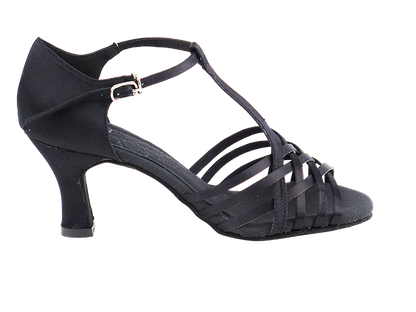 S92304 Black Satin with 2.5&quot; Heel in the photo