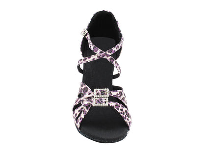 S92307 186 Purple Leopard with 3&quot; Flare Heel (YQG) in the photo