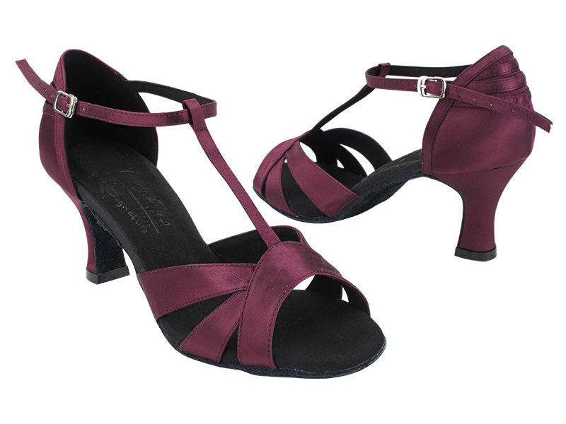 S92325 112 Red Purple Satin with 2.5&quot; Heel (PG) in the photo