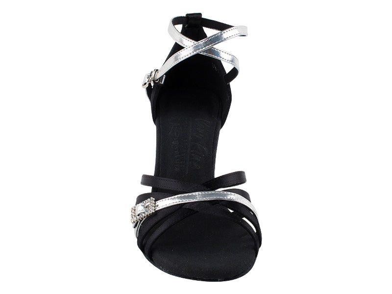 S92327 Black Satin &amp; Silver Trim
