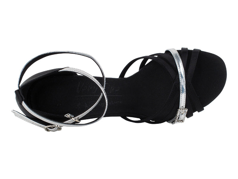 S92327 Black Satin &amp; Silver Trim