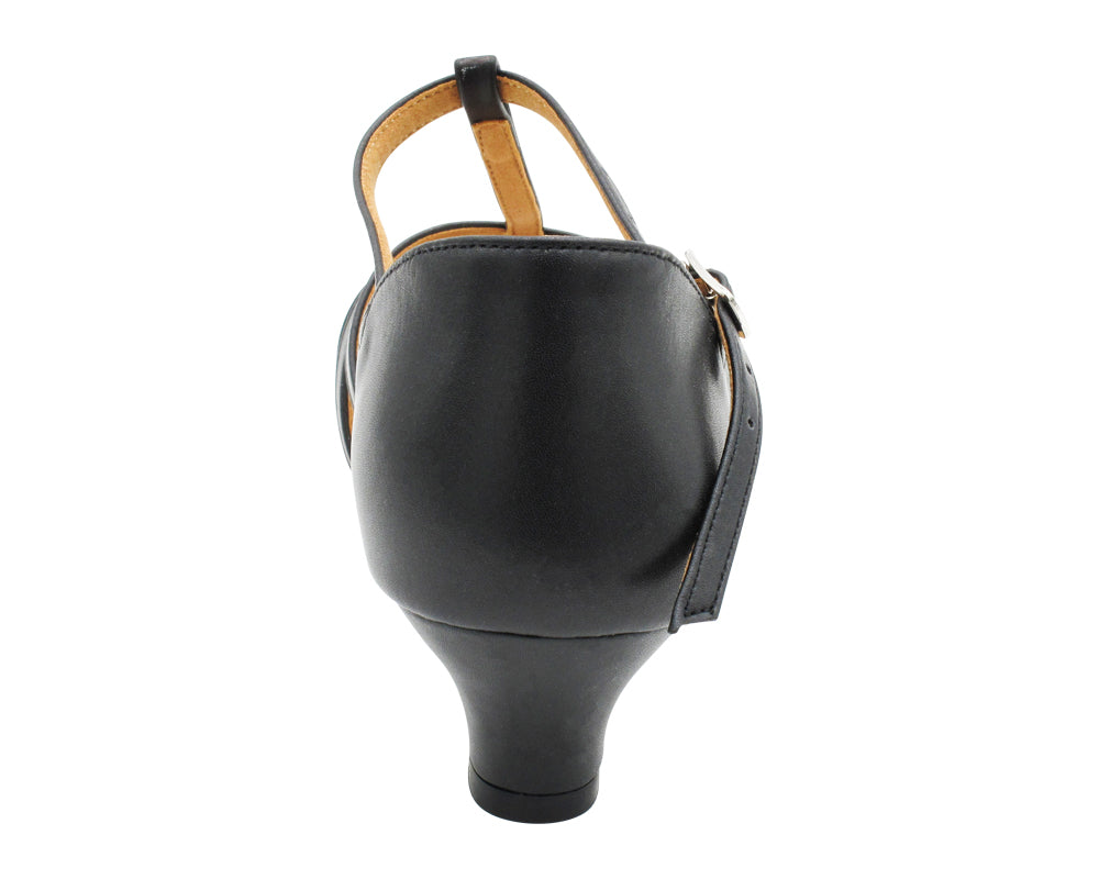 S9235 Black Leather with 1.2" cuban heel in the photo