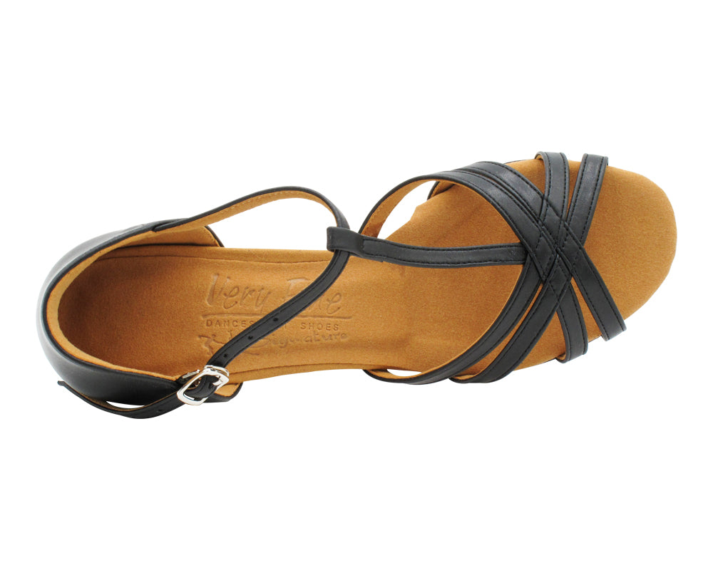S9235 Black Leather with 1.2" cuban heel in the photo