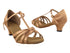 S9235 Tan Satin with 1.2" cuban heel in the photo