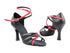 S9261 Black_Red Leather with 3" Heel in the photo