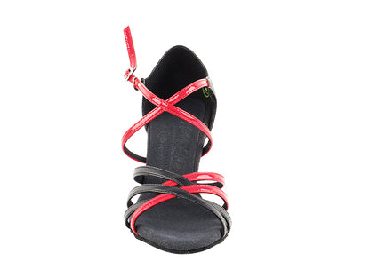 S9261 Black_Red Leather with 3&quot; Heel in the photo