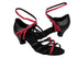 S9261 Black Leather & Red Leather with 1.2" cuban heel in the photo