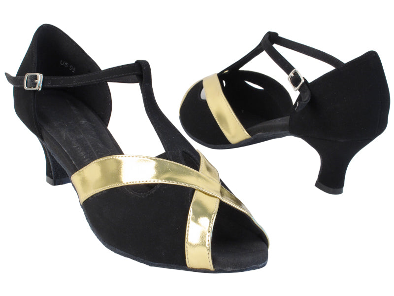 S9275 73 Black Nubuck_62 Gold PU Trim