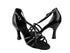 S9279 Black Leather with 3" Flare heel in the photo