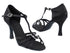 SERA1120 Black Satin with 3" heel in the photo