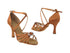 SERA1123 Dark Tan Satin with 3" heel in the photo