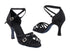 SERA1137 Black Satin with 3" heel in the photo