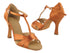 SERA1144 Dark Tan Satin with 3" heel in the photo