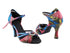 SERA1154 Pink & Blue Snake with 3" heel in the photo