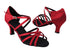 SERA1606 139 Dark Red Satin with 2.5" Heel in the photo