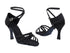 SERA1606 Black Satin with 3" heel in the photo