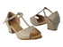 SERA1609 219 Beige Nanofiber Faux Leather with 1.5" medium heel in the photo