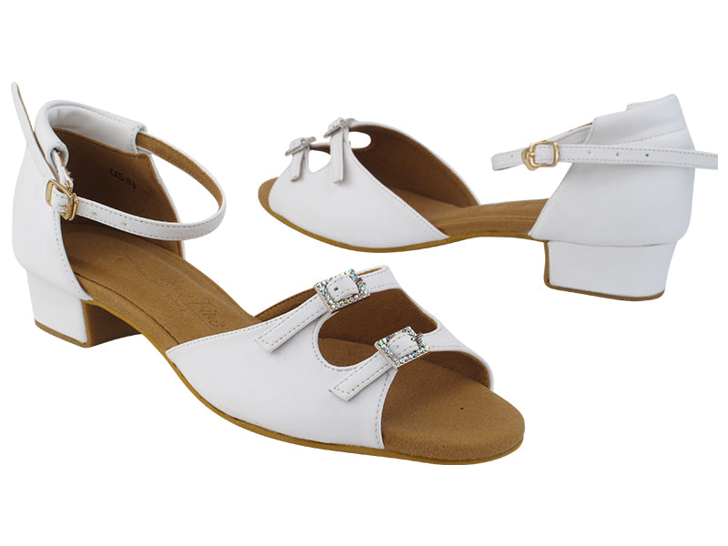 SERA1620 218 White Leather with 1&quot; Heel (8881) in the photo