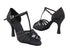 SERA16612 Black Satin with 3" heel in the photo