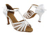 SERA16612 Ivory Satin_Flesh Mesh with 3" Heel (5059) in the photo