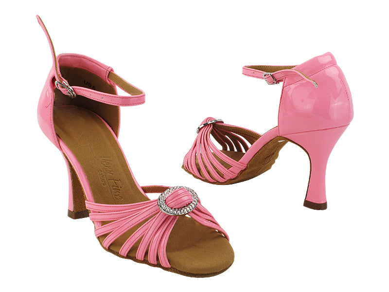 SERA1671B 225 Fluorescent Pink Patent with 3&quot; Heel (5059) in the photo