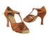 SERA1672 Dark Tan Satin with 3" heel in the photo