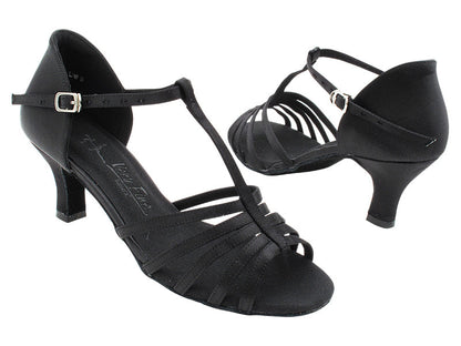 SERA1693 Black Satin with 2.5&quot; Heel (2040) in the photo