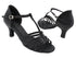 SERA1693 Black Satin with 2.5" Heel (2040) in the photo