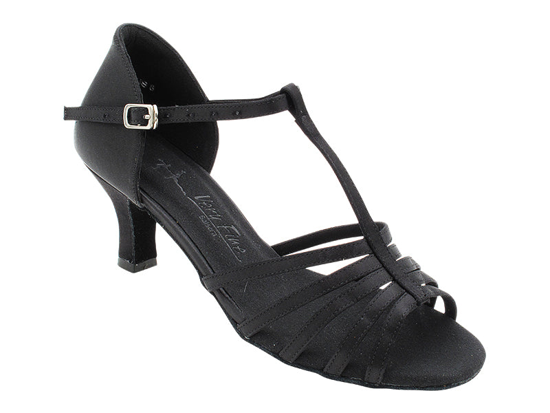SERA1693 Black Satin with 2.5" Heel (2040) in the photo