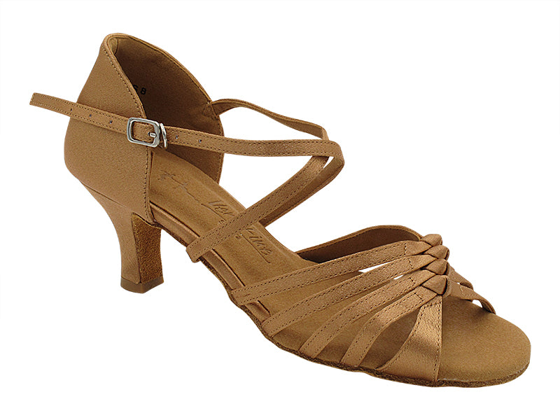 SERA1699 Brown Satin with 2.5&quot; Heel (2040) in the photo