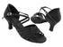 SERA1699 Black Satin with 2.5" Heel (2040) in the photo