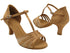 SERA1713 Brown Satin & Flesh Mesh with 2.5" Heel (2040) in the photo