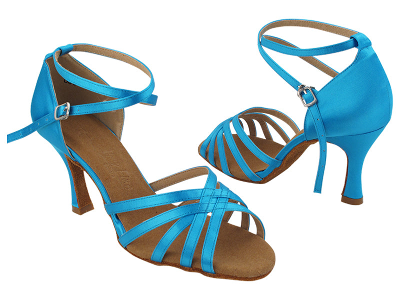 SERA2613 120 Light Blue Satin with 3 inch Heel (5059) in the photo