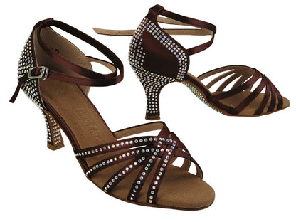 SERA2613CC 82 Dark Coffee Satin with (11006) 2.75 inch Heel in the photo