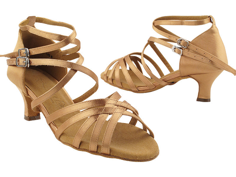 SERA3613 211 Tan Satin with 2&quot; Slim Heel (MTXZ) in the photo